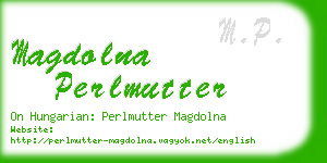 magdolna perlmutter business card
